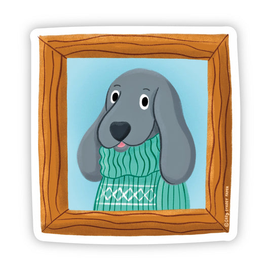 Hound Dog Portrait Sticker